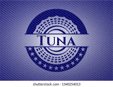 Tuna denim background