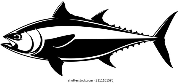 Tuna Fish Clip Art. Einzigartiger und frischer Thunfisch-Vektor. Ideal, um Thunfisch Fisch-Gesellschaft zu benutzen. 