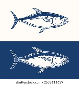 Tuna Fish Hand Drawn Illustrations