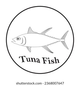 Tuna fish icon vector illustration symbol design