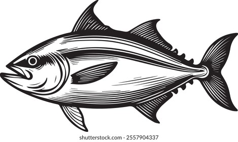 Tuna Fish: Iconic Sea Predator for Fishing, Culinary, and Marine Illustrations