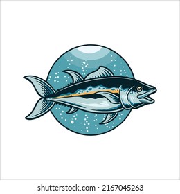 diseño vectorial de ilustraciones de atún