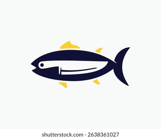 Tuna Fish with Knife Logo