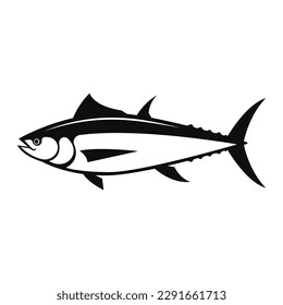 tuna fish logo design icon vector illustration