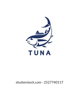 Tuna Fish Logo Design Illustration Marine Fish Logo Template