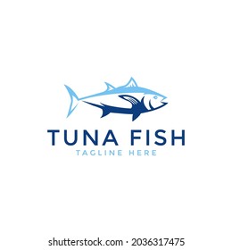 Tuna fish logo design, fish logo vector illustration