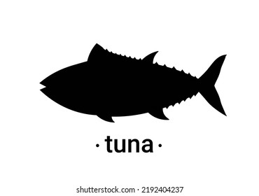 Tuna Fish Logo Icon Outline Illustration. Salmon Tuna Fish Line Icon Seafood Logo