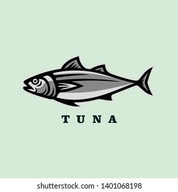 Tuna Fish Logo Mascot Vector Illustration