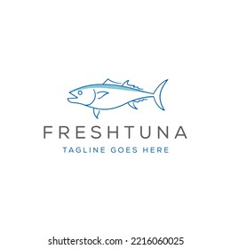 Tuna fish logo, seafood logo design inspiration