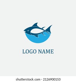 tuna fish logo vector illustration design icon logo template