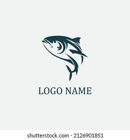 tuna fish logo vector illustration design icon logo template