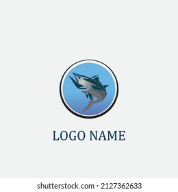 tuna fish logo vector illustration design icon logo template