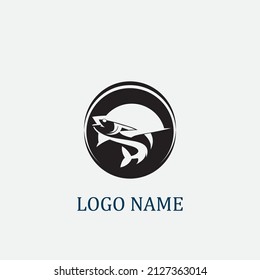 tuna fish logo vector illustration design icon logo template