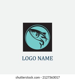 logotipo de pez atún ilustración de vector diseño logotipo
