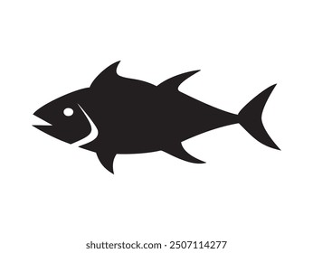 tuna fish and mackarel tuna icon vector isolated white 