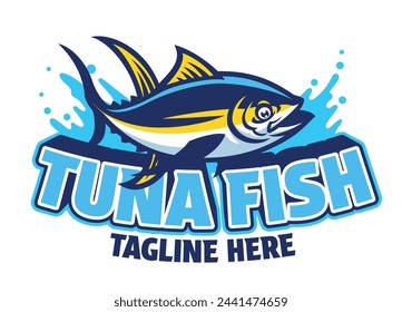 Tuna Fish Mascot Logo Design