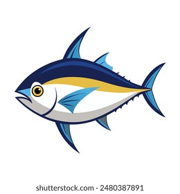 tuna fish on a white background