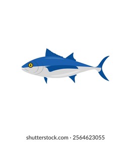 Tuna Fish Seafood Vector Illustration, Isolated