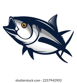 tuna fish vector for fishing logo company