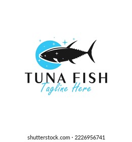 tuna fish vector illustration logo design