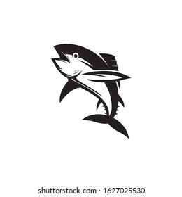 tuna fish vector logo template illustration fishing