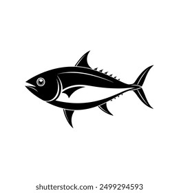 Tuna fish vector on white board