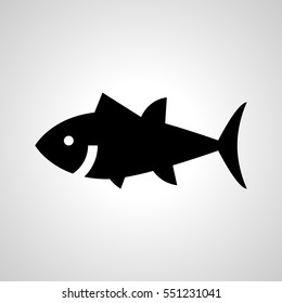 Tuna Icon. Isolated Sign Symbol