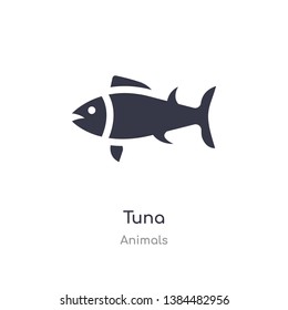 tuna icon. isolated tuna icon vector illustration from animals collection. editable sing symbol can be use for web site and mobile app