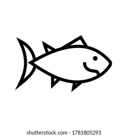 tuna icon or logo isolated sign symbol vector illustration - high quality black style vector icons
