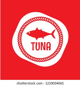 tuna icon. premium quality badge.icon for tuna products