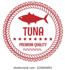 tuna icon. premium quality badge.icon for tuna products