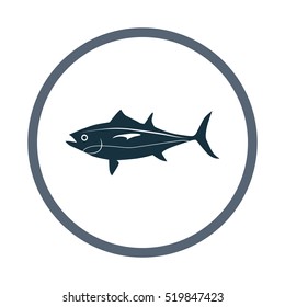 Tuna icon. Simple design for web and mobile