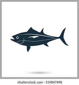 Tuna icon. Simple design for web and mobile