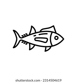 Icono de atún en vector. Ilustración