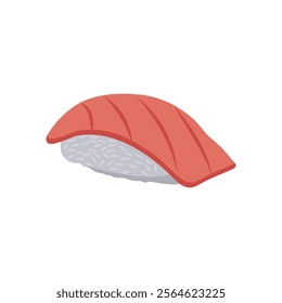 Tuna Nigiri Seafood Vector Illustration, Isolated