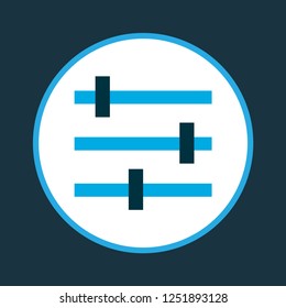 Tune icon colored symbol. Premium quality isolated setting element in trendy style.