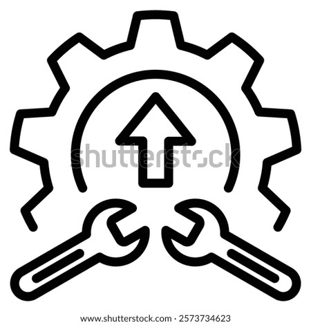 Tune Up icon line vector illustration