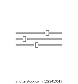 tune image sign icon. Element of cyber security for mobile concept and web apps icon. Thin line icon for website design and development, app development