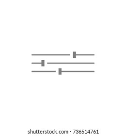 tune image sign icon on white background