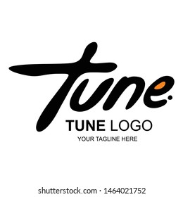 TUNE Logo Design with Creative Modern Trendy Typography