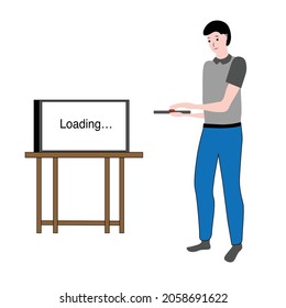 Tune TV while in office 