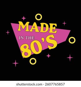Tuned In Tapped In Turned On Throwback To The Retro 80s Vintage T-shirt Design, Retro 1980s Illustration, Vintage Retro Saying Typography Design