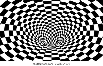 Fondo abstracto del túnel. Ilustración vectorial.