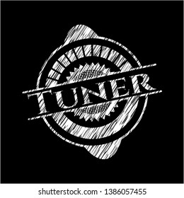 Tuner chalk emblem. Vector Illustration. Detailed.