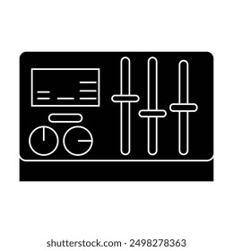 tuner icon vector on white background