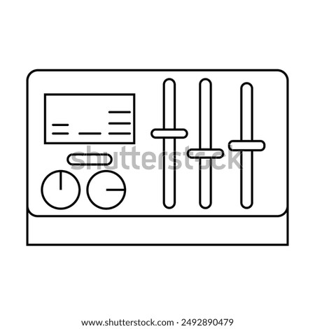 tuner icon vector on white background