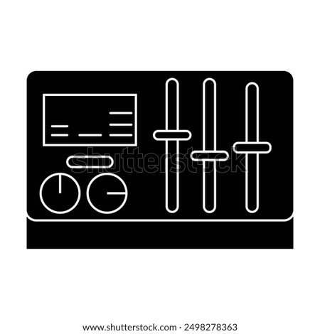 tuner icon vector on white background