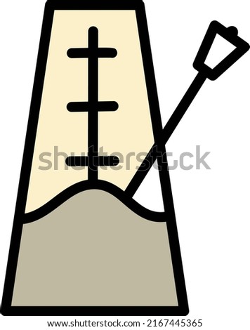 Tuner instrument, illustration, vector on a white background.