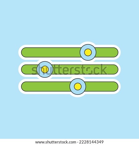 a tuner isolated on blue background