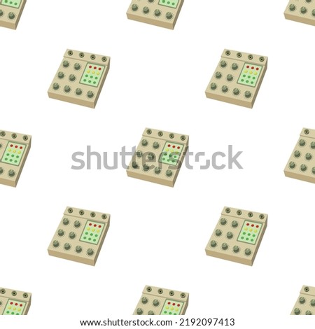 Tuner pattern seamless background texture repeat wallpaper geometric vector